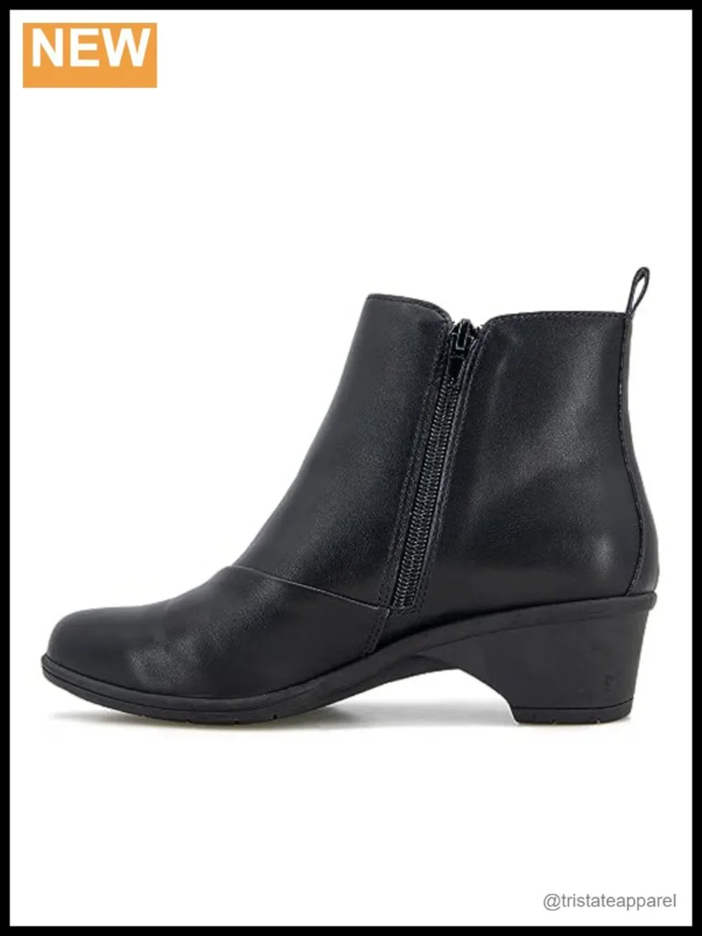 Women's Memory Foam Ankle Booties Pull-On Block Heel Fashion Boots